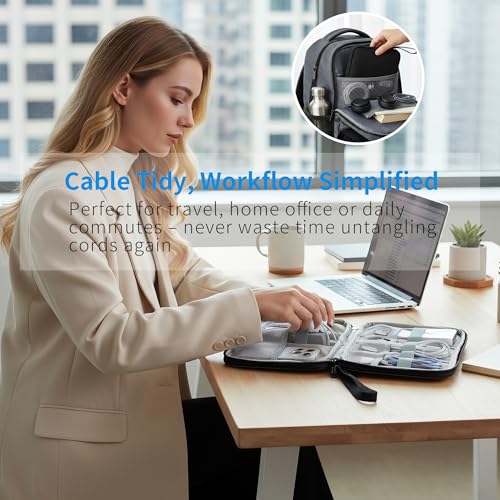 1 Pack Electronics Travel Organizer Case Tech Accessories Cord Storage Bag - size: 1 Pack Small
