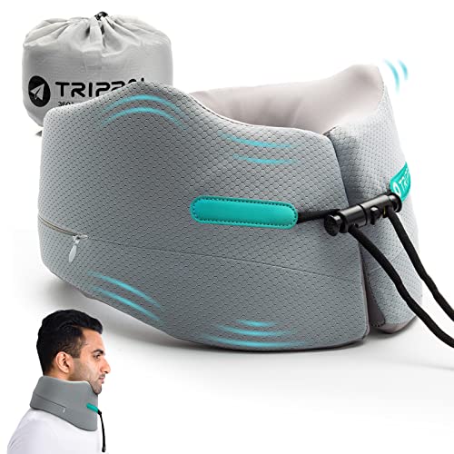 GOLDORANGE Neck Pillows for Travel Memory Foam Airplane Pillow Neck Head Support for Adults Car Home Office Sleeping Rest Travel Accessories Gray M - color: Grey, size: Medium