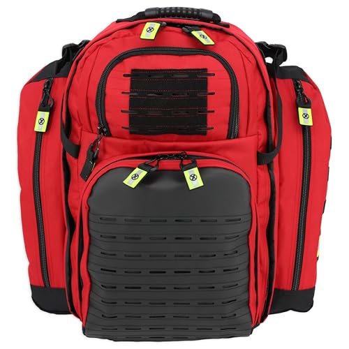Lightning X TacMed ALS Oxygen Trauma Backpack w/Modular Pouch System - RED