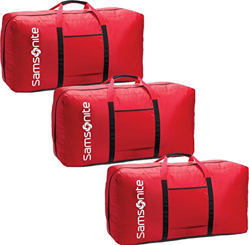 Samsonite Tote-A-Ton 32.5-Inch Duffel Bag (Red, 3-Pack) - color: Red, size: 3-Pack
