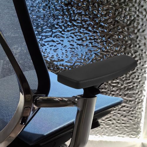 Unomor Office Armrest Pads 9.44X3.26X0.59In Anti Slip Desk Arm Rest Replacement Supports for Office and Gaming Injection Molded Armrest Covers