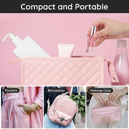Segbeauty 10ML Refillable Perfume Bottle, 10 Packs Fine Mist Atomizer Sprayer, Empty Glass Spray Bottle Mini Portable Travel Atomizer for Toiletries, Fragrance Scent Pump Dispenser - color: Pink, style: Mini Bottle Set