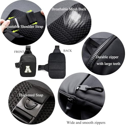 Mini Sling Bag for Men Crossbody,Small Chest Bag Casual Trendy Waterproof Lightweight Phone Crossover Daypack - color: Small Sling Bag-m