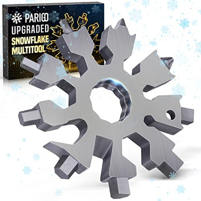 20-in-1 Snowflake Multi Tools & Upgraded Credit Card Tool - Christmas Birthday Gifts for Adult Men Women