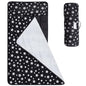 Toddler Sleeping Bag Nap Mat Black with Fleece Blanket, Lightweight, Soft Perfect for Toddlers Preschool, Daycare, Travel Sleeping Bag Boys Girls, 21" x 50" Fit Standard Cot - color: Black