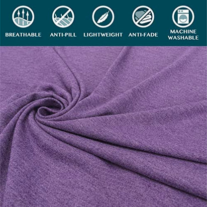 PAVILIA Travel Blanket Compact, Airplane Packable Bag, Soft Fleece Portable Throw Pillow Combo Set, Plane Flight Car Trips Essentials Gift Accessories, Luggage Backpack Clip, Purple, 65 x 40 Inch - color: Purple