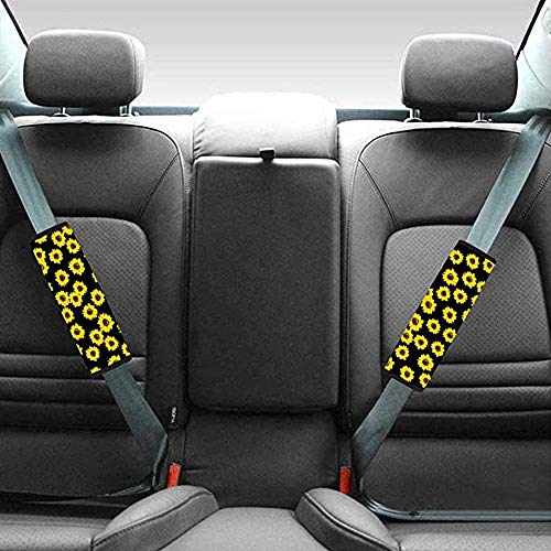 Amzbeauty Leopard Car Seat Belt Pads Cover Universal Soft Strap Shoulder Pad Fit Most Auto Truck, SUV, Airplane