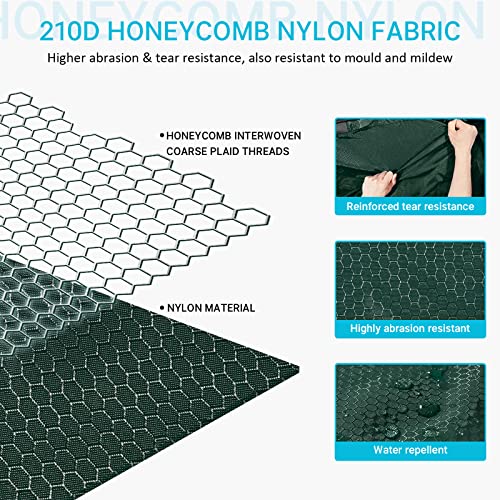 Gonex Large Foldable Travel Duffle Bag with Shoes Compartment, Packable Lightweight Water Repellent Duffel Bag for Camping Gym Weekender Bag - color: Blackish Green, size: 100L