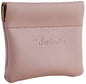 Travelambo Leather Squeeze Coin Purse Pouch Change Holder For Men & Women - color: Access Pink Champagne