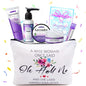 Gifts for Women Best Friends Gifts Travel Size Toiletries Kit Self Care Gifts for Sister Friends,Mom, Teacher,Grandma Lavender Gifts for Her Birthday Christmas