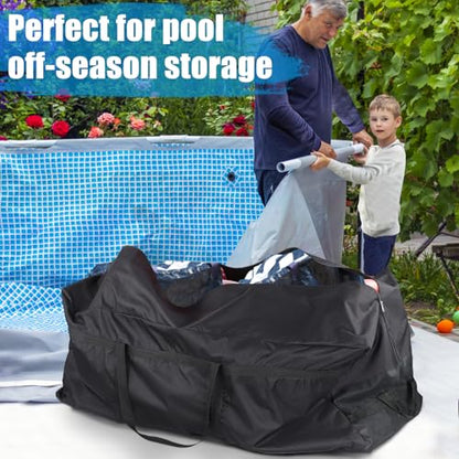 140 Gallon Extra Large Storage Bags - 600D Oxford Heavy-duty Outdoor Storage with 4 Carrying Handles, 56''x24''x24''