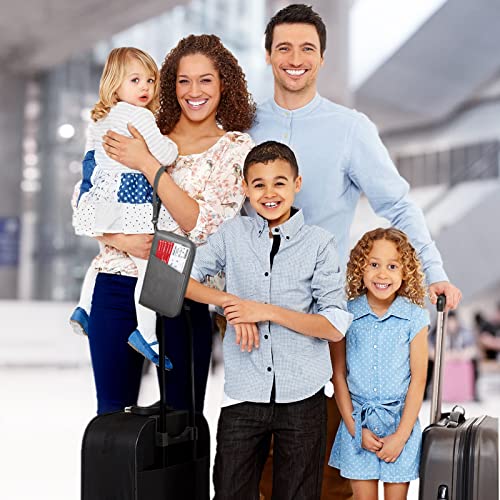 Fintie Family Passport Holder Wallet, RFID Blocking Travel Document Organizer Clutch Bag Credit Cards Case Cover for Women Men - color: Gray
