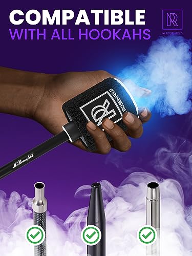 M. ROSENFELD Purple Mini Hookah Pump Hookah Starter with Rechargeable Battery - Electric Hookah Starter Vacuum Kit with Led Light - Mini Portable Charcoal Starter