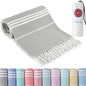 Turkish Beach Towels Quick Dry Sand Free Soft Absorbent Extra Large Xl Big Blanket Adult Oversized Bath Pool Swim Towel Lightweight Thin Fast Drying Compact No Sand Packable Vacation Essentials - color: Thinner Grey, size: 72 x 36 inch