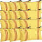Eccliy 20 Pcs Softball Makeup Bags Bulk Team Gifts Softball Cosmetic Bag Accessories for Women Toiletry Zipper Pouch Travel Canvas Gifts Stuff for Team Players Party - size: 8 x 5 Inch, style: Softball