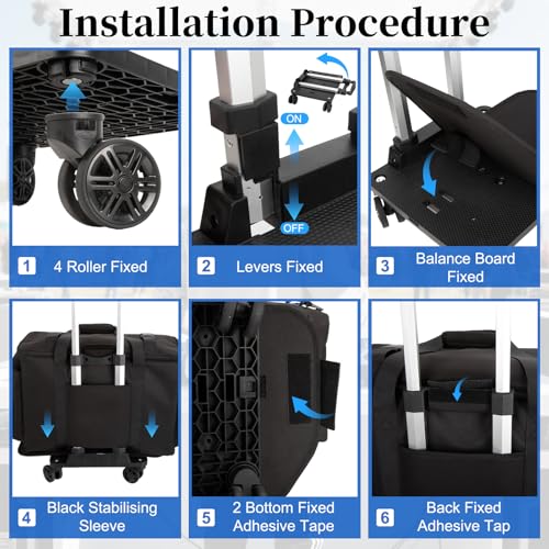 Rolling Dj Cable Bag with Laptop and Microphone Pocket, Dj Bag for Equipment and Music Accessories with Detachable Dividers, Bottom Pad, Dj Gig Bags for Musicians, Professional, Travel, Blue - color: Blue, style: Rolling Dj Cable Bag