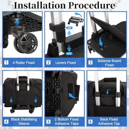 Rolling Dj Cable Bag with Laptop and Microphone Pocket, Dj Bag for Equipment and Music Accessories with Detachable Dividers, Bottom Pad, Dj Gig Bags for Musicians, Professional, Travel, Blue - color: Blue, style: Rolling Dj Cable Bag