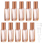 Segbeauty Travel Perfume Atomizer Refillable, 10 Packs Empty Perfume Spray Bottles, 10ML Mini Pocket Cologne Sprayer Fine Mist Atomizer Cosmetic Sample Bottle for Outgoing Party Work - color: Orange, style: Mini Bottle Set