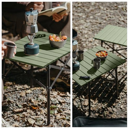 Naturehike Portable Camping Table, Aluminium Folding Table, Ultralight Camp Table Small Table for Camping Hiking Backpacking Outdoor Picnic - size: 20.5" x 14.8"