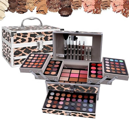 RoseFlower Make up Set All-in-One Professional Makeup Kit Eyeshadow Palette Gift Set Makeup Essential Starter Kit Blush Face Make-up palette Highly Pigmented Cosmetic Bundle