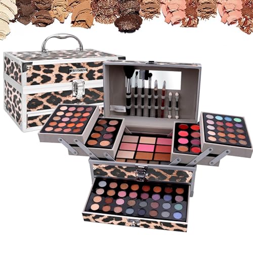 RoseFlower Make up Set All-in-One Professional Makeup Kit Eyeshadow Palette Gift Set Makeup Essential Starter Kit Blush Face Make-up palette Highly Pigmented Cosmetic Bundle