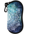 Sunglasses Case Soft Glasses Cases for Women Pouch Eyeglass Bag Eye Glass Kids Girls Sun Glasses Cute Kawaii - color: Blue Mandala