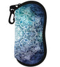 Sunglasses Case Soft Glasses Cases for Women Pouch Eyeglass Bag Eye Glass Kids Girls Sun Glasses Cute Kawaii - color: Blue Mandala
