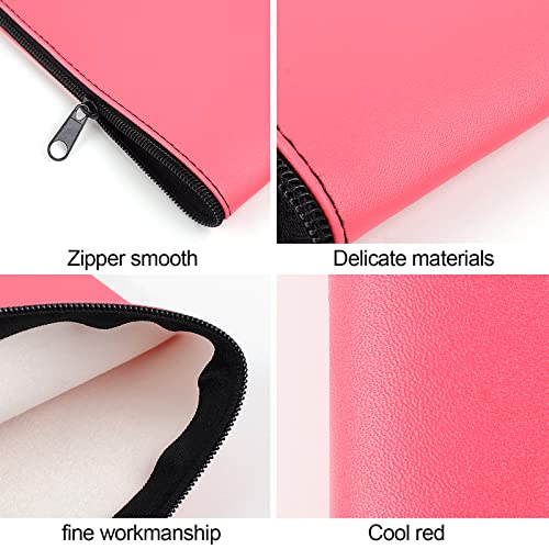 2 Pieces Money Bags with Zipper, 11x6.1 inch Money Pouch, Bank Bag, Cash Bag, Check Wallet, Cosmetics(peach) - color: Peach, size: 2 Pieces