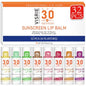 SPF 30 Sunscreen Lip Balm, Bulk Travel Size - 32 Pack, Hydrating with Vitamin E & Coconut Oil - 8 Flavors - color: 32 Count