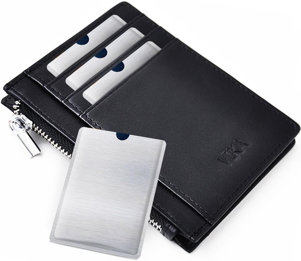 RFID Blocking Sleeve Anti Theft 4 Credit Card & 2 Passport Holder Wallet Pocket