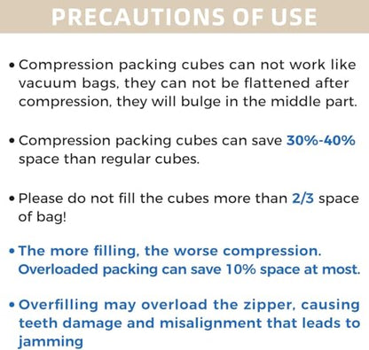 BAGAIL 4 Set/6 Set/8 Set Compression Packing Cubes Travel Accessories Expandable Packing Organizers (Half Mesh, 6-Lavender) - color: 6-Lavender, style: Half Mesh