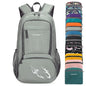 FENGDONG 35L Lightweight Foldable Waterproof Packable Travel Small Hiking Backpack Daypack for men women - color: A4-grey-upgrade