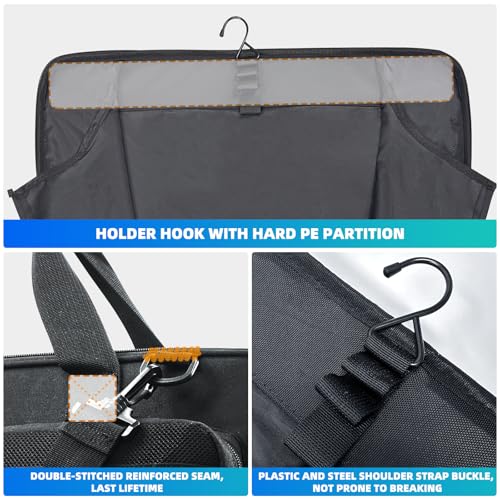 Garment Bag 45", Suit Bag with Shoulder Strap, Waterproo, Black - color: 45" BLACK