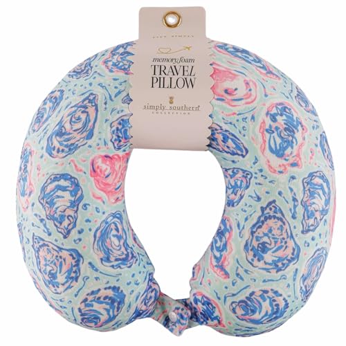 Simply Southern Memory Foam Travel Neck Pillow (Oyster) - color: Oyster