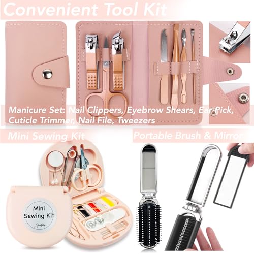 Wedding Gift Set Emergency Kit for Women 39 Essentials For Brides Daily Use All-In-One Travel Kit Women's Survival Kit For Team Bride (White) - color: White