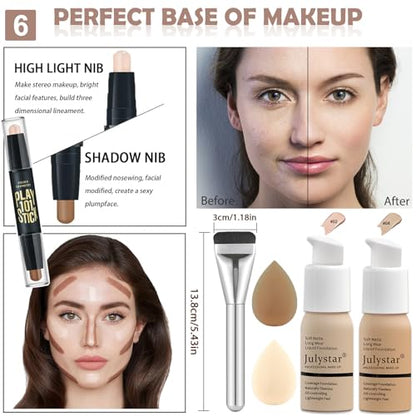 All in One Makeup Kit for Women & Teens - Full Cosmetics Kit with Everything for Beginners & Professionals - 12-Shimmer - color: 12-Shimmer