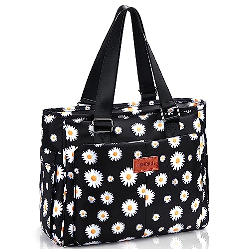 HSHRICH Large Floral Insulated Handbag for Women Work, 12L Leakproof Lunch Cooler Tote with Storage Pocket, Reusable for Picnic Hiking - color: 02-Floral, size: Large