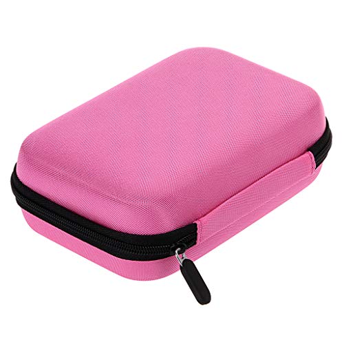 Hipiwe Hard Shell Essential Oil Carrying Case Holds 12 Bottles (Can hold 5ml, 10ml, &10ml Rollers) Travel Size Essential Oils Bag Organizer (Pink) - color: Pink