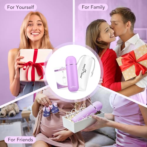 Easy@Home Portable Travel Bidet: Peri Bottle for Postpartum Essentials - Handheld Sprayer Kit for Perineal Care & Personal Hygiene | 380ml (12.8oz) | Women & Men | EPB-01 Pink - color: Pink