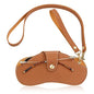 Glasses Case Holder Portable Slim Sunglasses Pouch Soft Eyeglasses Bag Eyewear Sleeve For Women Men - color: Brown