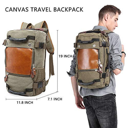 KAKA Wear-resistant Durable Backpack,Duffle Bag Travel Carry On Backpack - color: Green(travel)