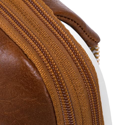 INICAT Anti Theft Crossbody Bags for Women Travel Small Sling Bag Fanny Packs Cross Body Purses Everyday - color: Cream-brown Antitheft, size: Large