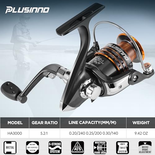 PLUSINNO Fishing Rod, Telescopic Fishing Rod and Reel Combo, Collapsible Travel Fishing Pole Rod Starter Kit, Carbon Fiber Fishing Rods and 12 +1 Bearings Stainless Steel, Fishing Gifts for Men Adults - color: Rod Combo & 137 Tackle Kit, size: 2.1m 6.89ft