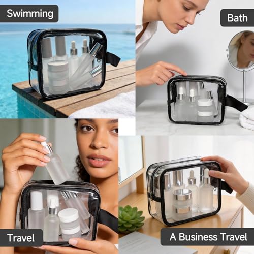 18-Pack Glass Travel Bottles Set, 1.35/0.7/1 oz TSA Approved Containers with Pump Spray, White Small Bottles for Toiletries, Makeup, Skincare - color: White-frosted glass