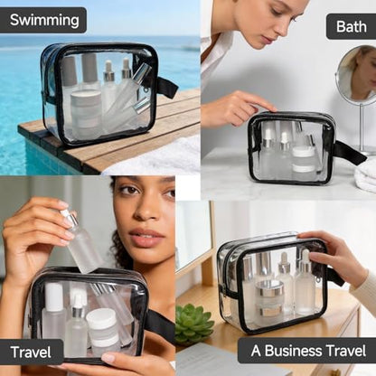 18-Pack Glass Travel Bottles Set, 1.35/0.7/1 oz TSA Approved Containers with Pump Spray, White Small Bottles for Toiletries, Makeup, Skincare - color: White-frosted glass