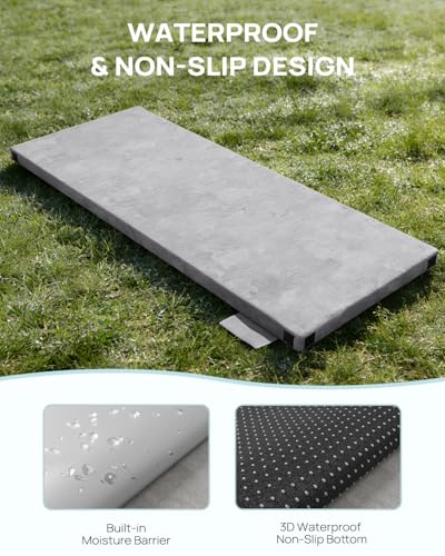 Releep 3 Inch Dual-Sided Memory Foam Camping Mattress, Waterproof Camping Sleeping Pad with Portable Pillow & Carry Bag, Roll Up Cot Mattress Mat for Guest Bed/Car/Tent - size: Single: 75*30*3"