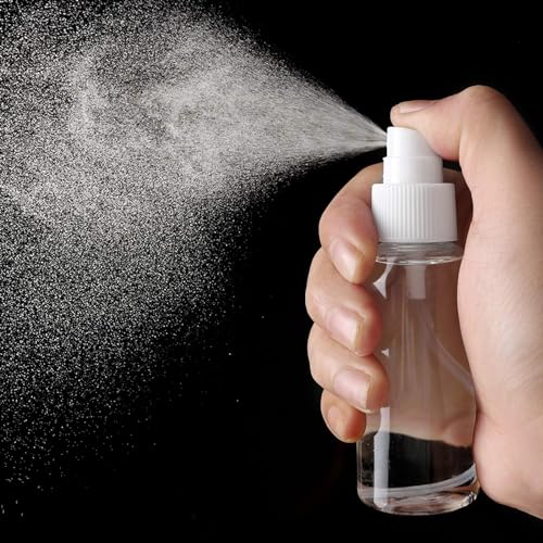 7Packs 50ml Spray Bottle,Travel Spray Bottles,Clear Empty Refillable Plastic Bottles,Mini Spray Bottle Small Spray Bottles Transparent Plastic Empty Refillable Holiday Travel Bottle