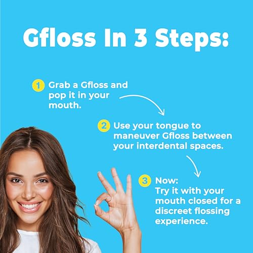 Gfloss Hands-Free Dental Floss - 120 Count (Pack of 3) + Light Travel Case - Easy to Use, Discreet Flossers for Adults | Travel Floss | Thin Soft Floss | PFAS-Free | Unwaxed - size: 120 Count (Pack of 1)