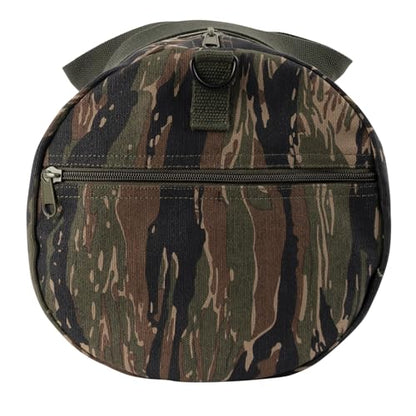 Rothco Heavy-Duty Canvas Shoulder Duffle Bag - Rugged Travel Gym Gear Equipment Bag - color: Tiger Stripe Camo, size: 19 Inches