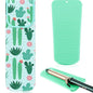 Shappy 2 Pcs Heat Resistant Hair Tools Bag Curling Iron Travel Case Cover Neoprene Flat Iron Holder Travel Case and Silicone Mat Pouch for Hot Hair Tools Storage Organizer(Cactus Style) - style: Cactus Style
